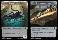 Eldrazi Scion (0002) // Stoneforged Blade (0046) Double-Sided Token